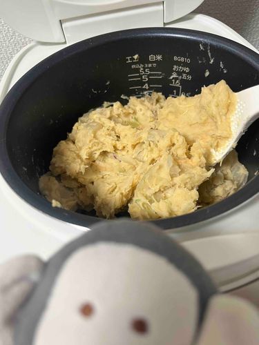 炊飯器でポテサラを作りました
簡単で美味しいね