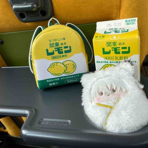 🍼「やぬちとおでかけ。このりゅっく、おれにぴったりさいず」