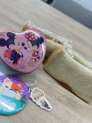 おうちに置いていかれたので缶バッジで代用したらしい

毎回お昼には思い出すけど夜には忘れちゃうんだって