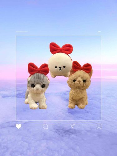 赤いリボン付けてみたよ〜🎀