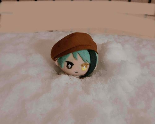 これは ゆきに うもれたときの ぼくです。
