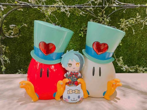 ナンジャタウンで あそんだときの ぼくです。

あかいたまごさん あまり かわいくないですね…