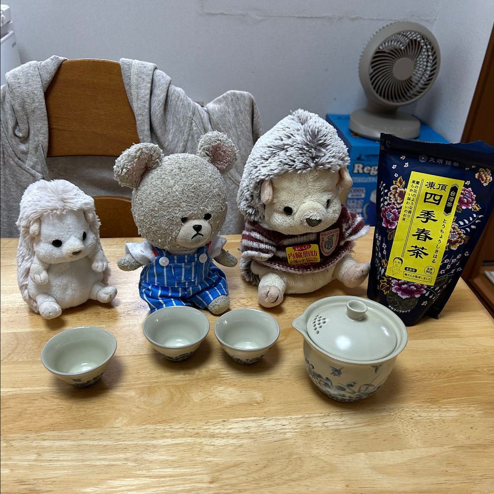袋に書いてある通りに…
はかって、まず洗茶を…
熱湯いれて、待つ🦔🐻❄️🦔
あれ?
なんか、いつもと香り違う❣️
小さいのをどうやって持つかが問題だ…
とりあえず、ごくり…
はぁ〜❤️
何これ✨香りもだけど、雑味というのかな?無駄な苦さ?渋さ?無いね〜‼️
美味しいなぁ🥰
今までのお茶淹れるのテキトーだったことが悔やまれる…😫
4枚目、ごはんのお供アソートセット🍚
何から食べようか迷う楽しみ😋