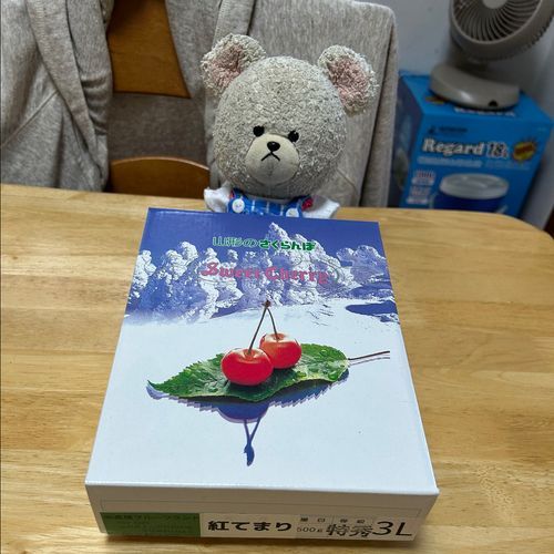ぴーしゃん、、さくらんぼもらったよ🍒
おお〜✨大粒👀❣️

それを昨夜のごはんのデザートに🍒
あつくて、早くも素麺出動なの🥵
喉越しいいとたくさん食べられる😋

今朝はおむすび🍙とセブン&アイの卵焼き🥚
味が気に入ってハマっちゃった🤭
