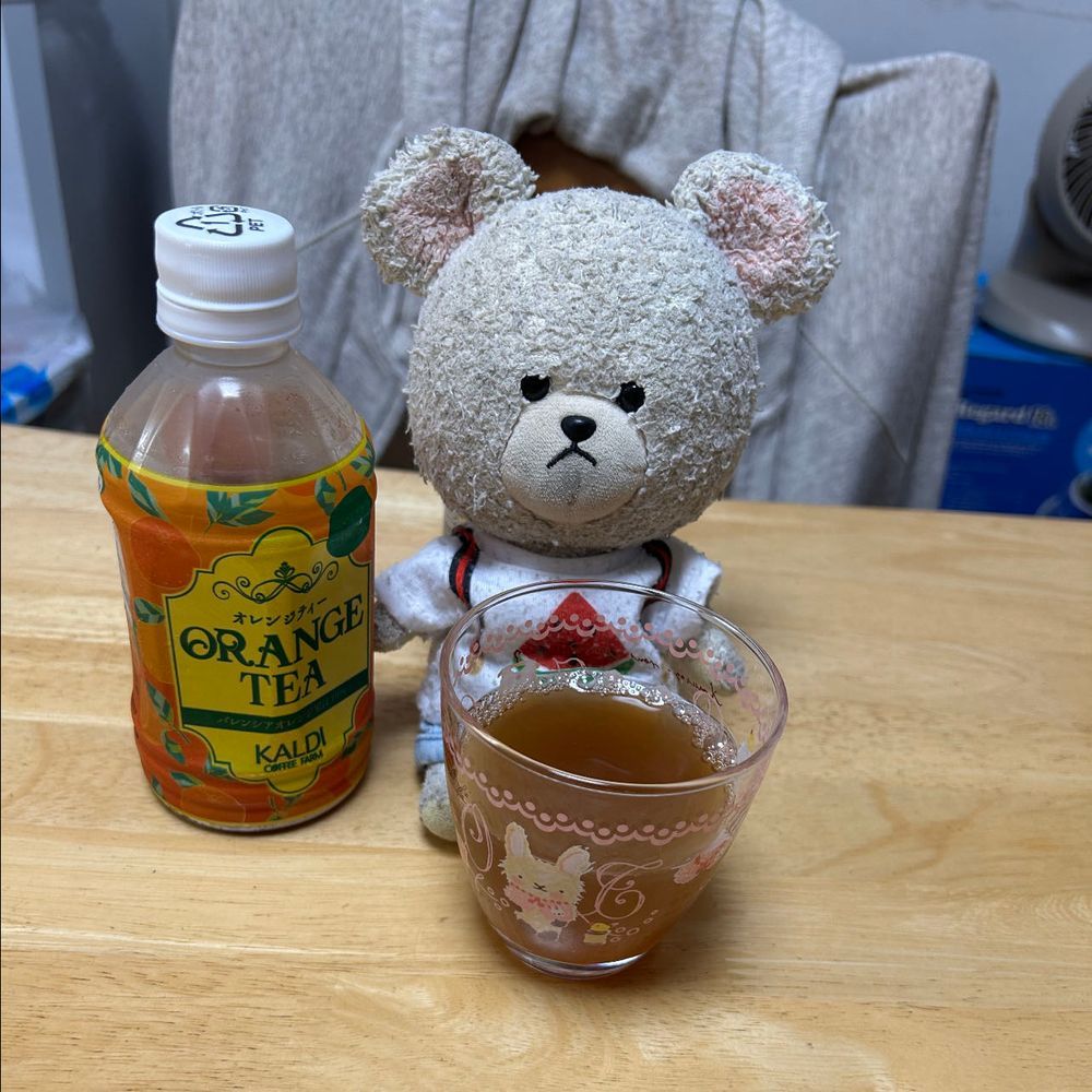 飲み比べ大会🎉

一杯目〜
好烏龍　マンゴー&マンダリン
ｸﾝｸﾝ…
めっちゃマンゴーのにおい❣️
ごくり…
マンゴー🥭むむむ…柑橘な…いやマンゴー🥭でさっぱり👍

二杯目〜
好烏龍　パイン&ライチ
ｸﾝｸﾝ…
パインのにおいだね🍍
ゴクリ…
パイン🍍…🍍…🍍🤣

ついでに三杯目〜
カルディのオレンジティー
オレンジ感たっぷりのフレッシュな紅茶だった🍊

結論…全部フルーティーで爽やかうまい😋