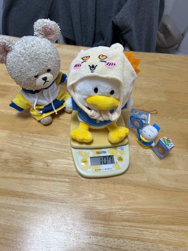続いて〜
うにちゃん🦔５８ｇちっくんとおんなじね❗️
ぼんちゃん🦔５９ｇ
やっぱりナンバーワンはまろんちゃんだね🤭
さて、ぺくちゃんだよ〜
えっ？ぺっくるずで乗ったら分からないよ💦
ぺくちゃん１０７ｇ👀
このボディサイズで❓❓
ぴーしゃん、ぺくちゃんより軽いつもりでいたよ？ちょっとショック😨