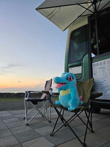 これがばたーこーひーの味わにゃ～☕🐊