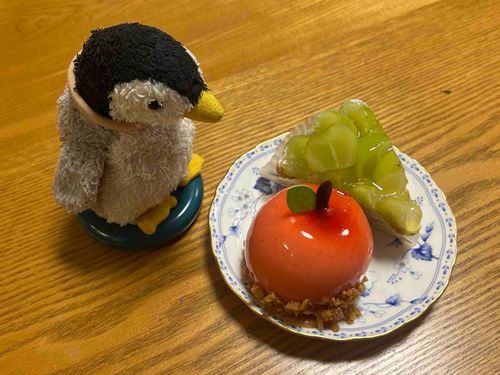 今日はお姉ちゃんの誕生日ペン！ケーキ食べられて嬉しいペン〜おめでとペーン！