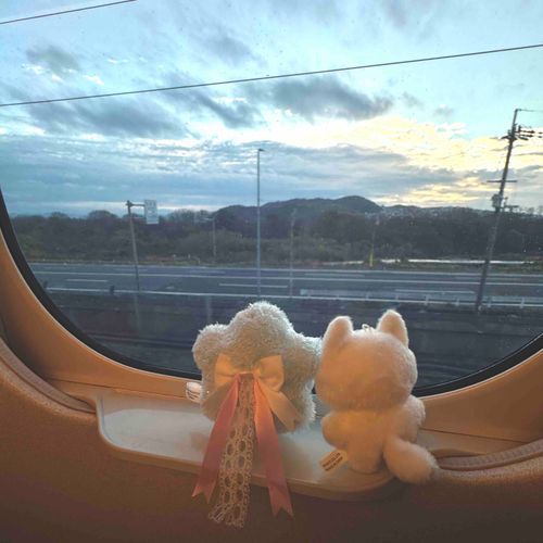 2人とも初めての新幹線！