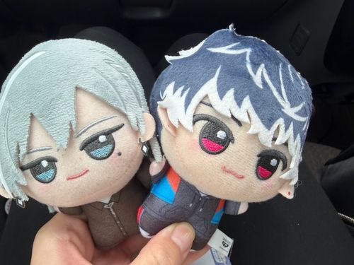 1ヶ月後にやっと相方、モモくんの発売日
一緒にお迎えに行ったユキくん

開店待ちしたね笑

