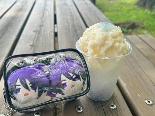 おもち、甘酒かき氷だよ