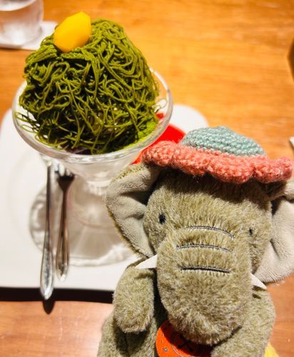 まっちゃもんぶらんぱふぇです❣️のうこうな抹茶くりーむがおいしかったです。むさしのもりこーひー、また行きたいです。