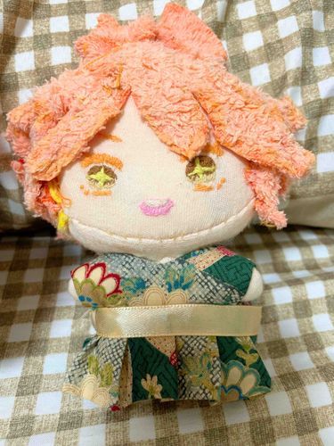 わがらのわんぴーすです！
おてほんさんがきていた きもののがらに にているので、るんるんです！！