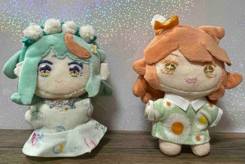 ぷわぽぷ1号　さん　と　おしゃしん！
シロツメグサ　の　カチューシャ　が　きまって　います！