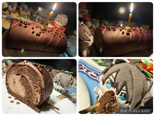 今日はほわちゃんの誕生日ですよ！
誕生日ケーキだよほわちゃん！
🐱：⋯🕯️❗️
🐱：⋯🍫🎂❗️
これからもよろしくね
🐱：⋯💕