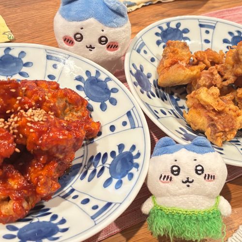 韓国チキンうまッ🍗
カルディのチキン粉でザクザク！