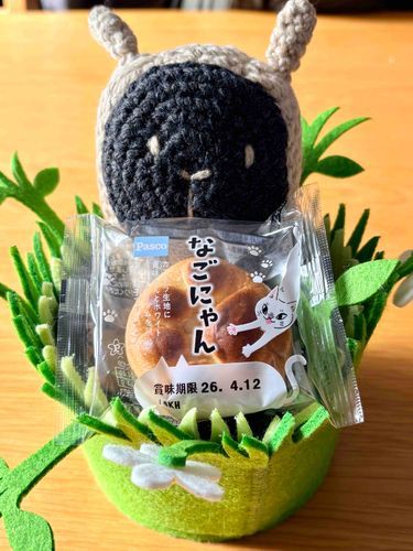 今日は猫の日だってぇ〜🐈🐑
近くのスーパーで、猫さんのグッズが安くなってたから買ってきたぁの！！もちろん甘いやつね！！