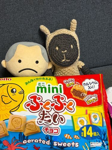 パァパのマァマが買ってきてくれたぁの！！「ぷくって書いてあったから思わず買ったわ〜」だってぇ！！嬉しいのぉ！お味はとっても美味しかったのぉよぉ！空気が入ってる軽いチョコはぷくもマァマもパァパも好きなの〜！！