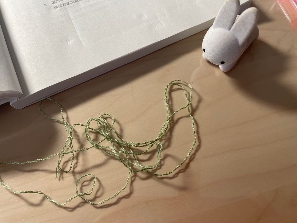 このお休みは人間とお勉強がんばるって決めたので眠たくなったら刺繍してましたが…
もう2度と見つけられないかと思いました。