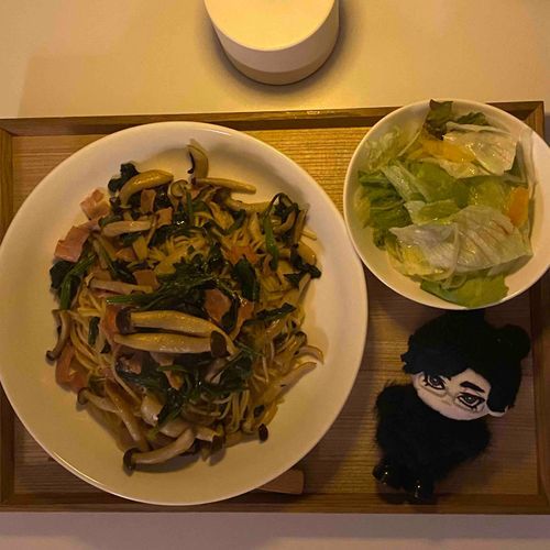 るかぬさん！今日は和風パスタですよ！


ふむ、素晴らしいバランスだね(適当)