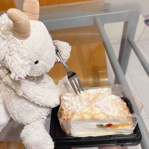 みんなひさしぶりやぎ🐐❕
きのうやぎろん6さいのおたんじょうびでもちぬしさんがケーキかってきてくれたやぎ🐐🍰
ほんとはケーキやさんでかってくれようとしたらしいやぎけどバイトがながびいてしまっててあやまられたやぎ🐐💧‬
コンビニでかってくれたケーキおいしかったやぎからきにしなくていいやぎよ🐐❕