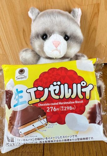 アメです
今日のおやつはコレなのです！
ホイップクリームとマシュマロがイイ感じです！
これは…美味しすぎるのです！
主おかわりありますか？