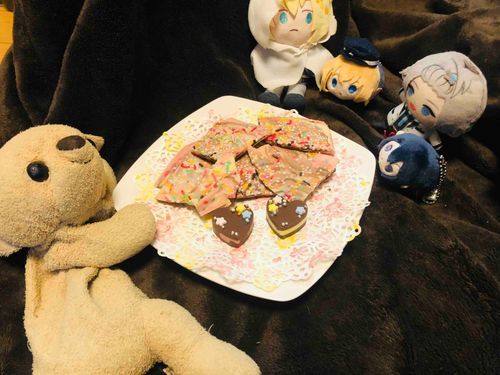 久しぶり。
かいだです。この一年で、少しことばをおぼえた。かんたんなかんじなら、打てるようになった。祖やらしんざんものがうっているけど、おきになさらず。これはことしのチョコの日のしゃしん。また、なにかとうこうしたときは、よろしくね。