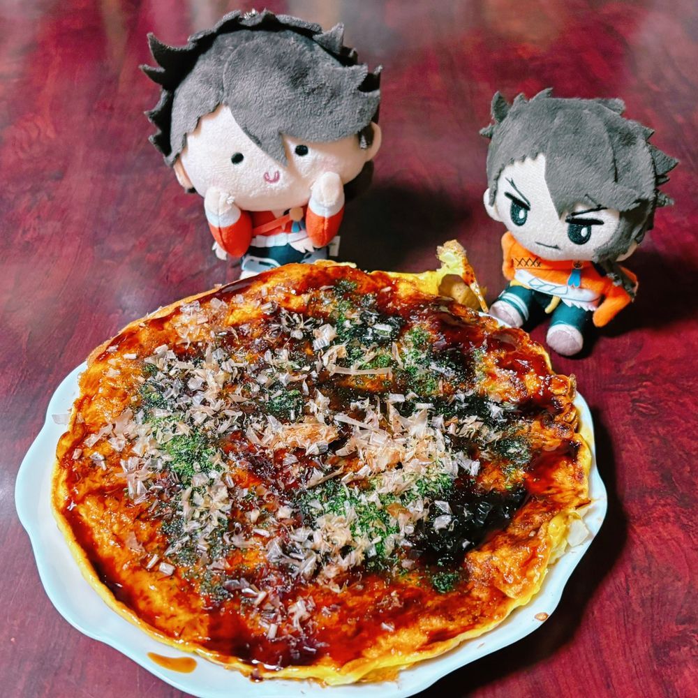 今日で就任十一周じゃ！
お好み焼きでお祝いするぜよ🥳