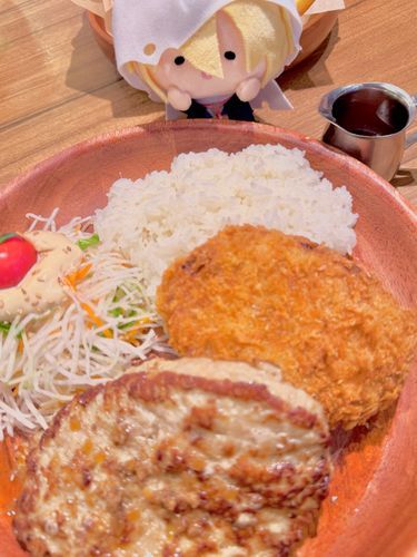 メンチカツとハンバーグ