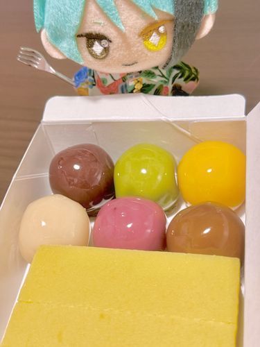 あんこ玉と芋羊羹です！