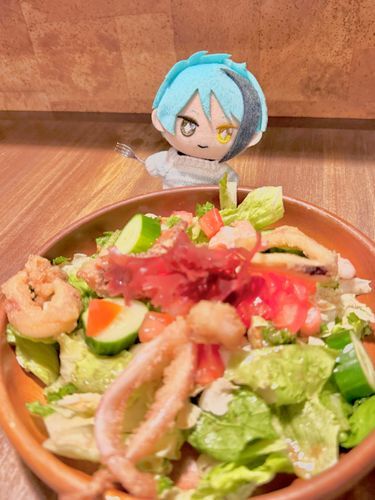 なんですか？
まーめいどさらだなんだからぼくのですよ！
あなたはにんげんさらだをたべてください