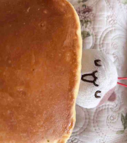 大きいホットケーキ😳ふとんみたいだねっ❣️