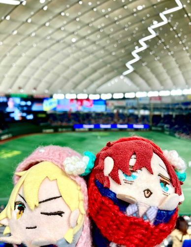 東京ドームだよ✨どぽぽくん！人が多いから迷子にならないでね💦(ぴぷ)
ぴぷー！おててつないで、あげるもちよ🤝✨(どぽぽ)