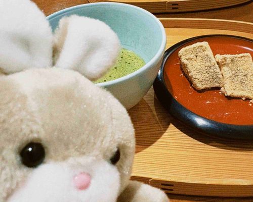 お抹茶とわらびもちがお気に入り