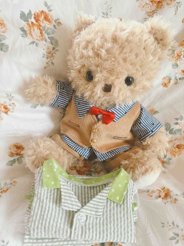 きょうはお出かけするんだ🌿
おきがえして、パジャマもきれいにたたんだよ