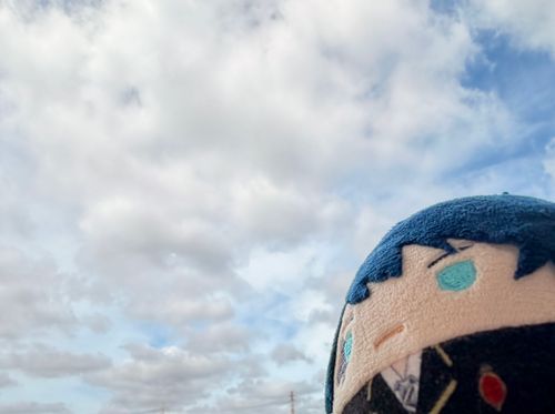 あめあがりの そらだ！
しろいくもが たくさん！
まるで そらにいる みたいだ！