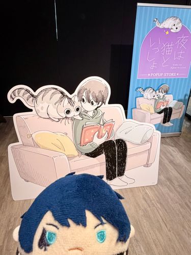 よるは ねこと いっしょ の ポップアップに いってきたぞ！
キュルガを みてると なんだか グリムを おもいだす・・・。でも「おれさまは ねこじゃない！」って いわれそうだな。ははは。