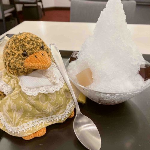 日本酒のかき氷だって〜🐤