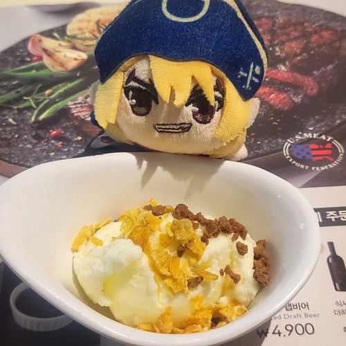 2607 ファミレスでデザートに食べた🍧
韓国のファミレスは日本とは少し違うと思います