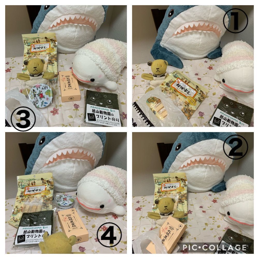 これは昔ゆのがべるさん達のこと置いてべてぃくんだけ連れて青森と北海道に旅行に行っちゃって、帰ってきたべてぃくんにお土産もらった時の写真だよ
お布団組のきつねさんがお洋服の袋にすごーーーくぺしゃんこになってうちにやって来た日なんだ