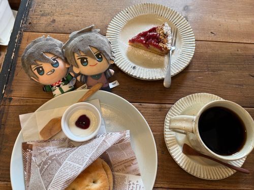 大好きなカフェに着いてきてくれて
ありがとう、ひでお