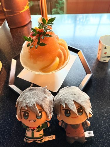 桃のかき氷🍑🍧
おいしかったね、ひでお