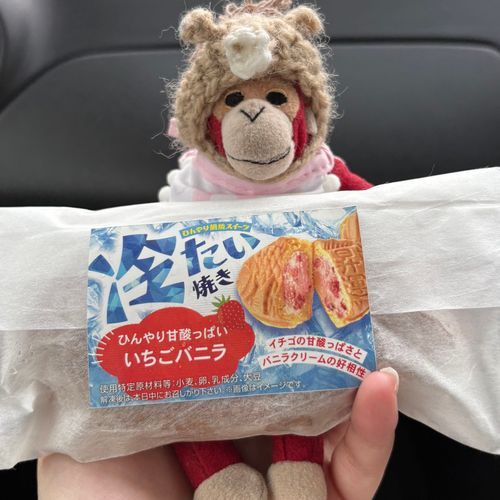 冷たいたい焼き美味‼️