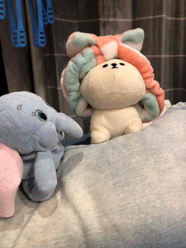 かいぬしのへあばんどつけてみたときのしゃしん出てきた
かわいーでしょ
となりのぞーさんはダンボっていうの
わがやのぬいぐるみたちのちょうろーさんだよ