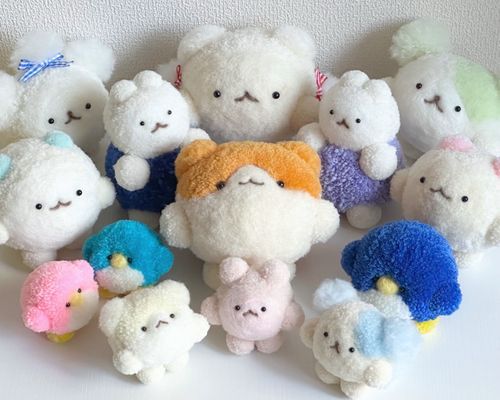 イベントにお出しするぬいぐるみたち🧶