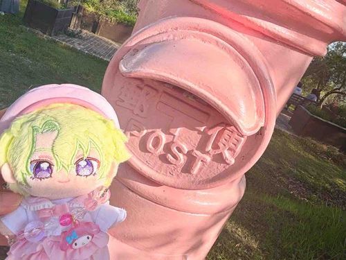 ピンクのポストをみつけたね🩷📮 _____ 💌 .恋が叶うんだって！