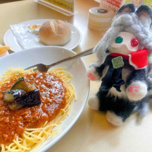 今日はナスのパスタ🍝