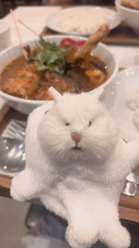 純白の体にカレー近づけないで😡