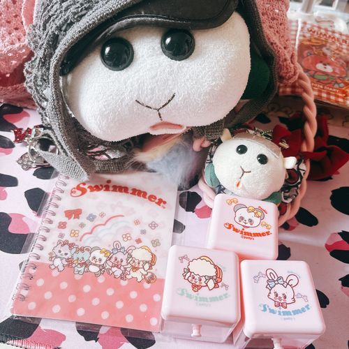 セリアでスイマーが売ってたんだよぉ〜！モチ🍡
100円だからついつい買っちゃうの〜♡リアリィ🐶