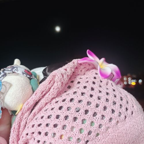 昨日の22時頃ストロベリームーン🍓🌙を見たんだよぉ〜！雲に隠れてたんだよぉ〜！モチ🍡
ストロベリームーンを一緒に見た人とはずっと一緒にいられるの〜♡リアリィ🐶
